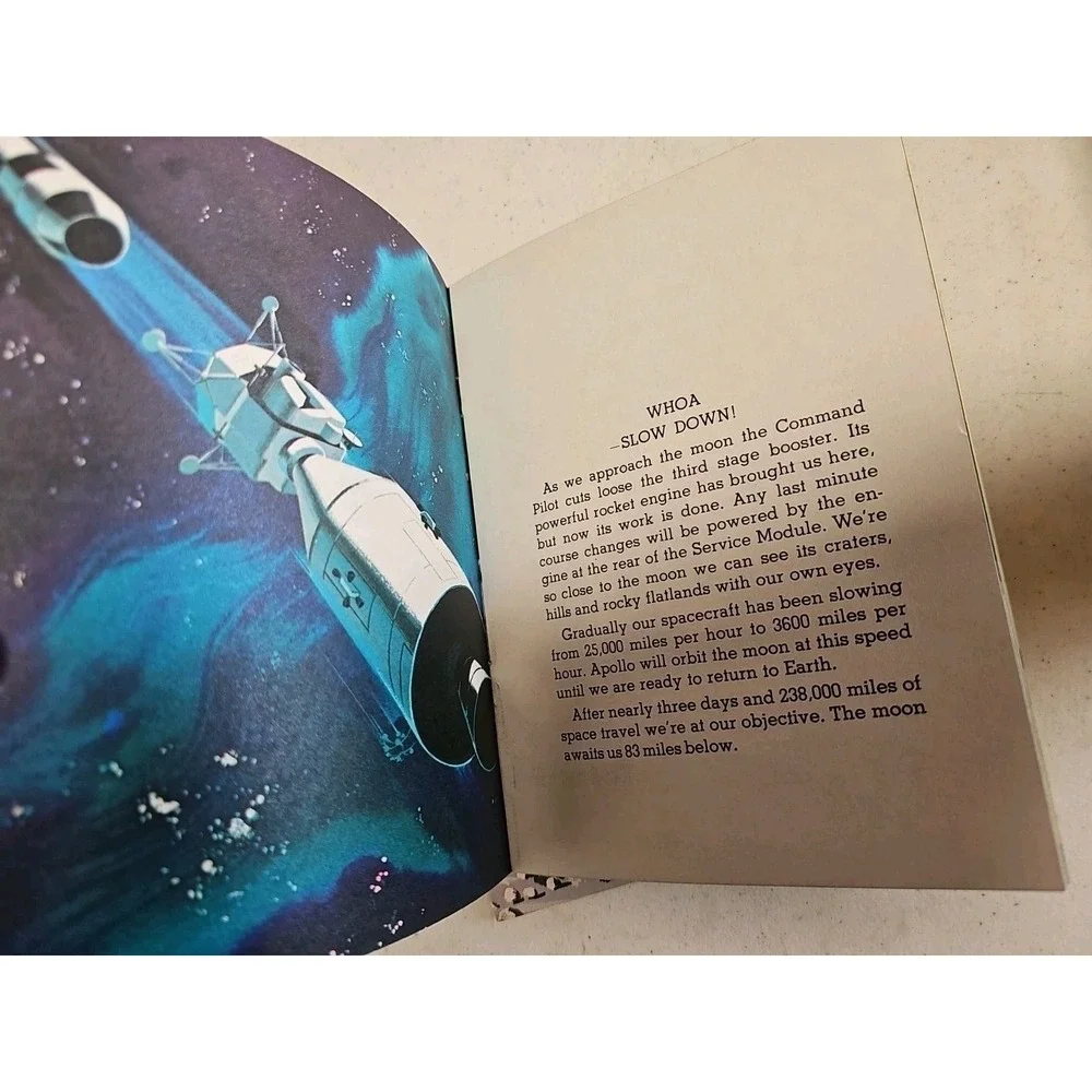 Apollo Mission Moonshot 1970 Book by‎ Martha Lomask TWA Flying Library 1969